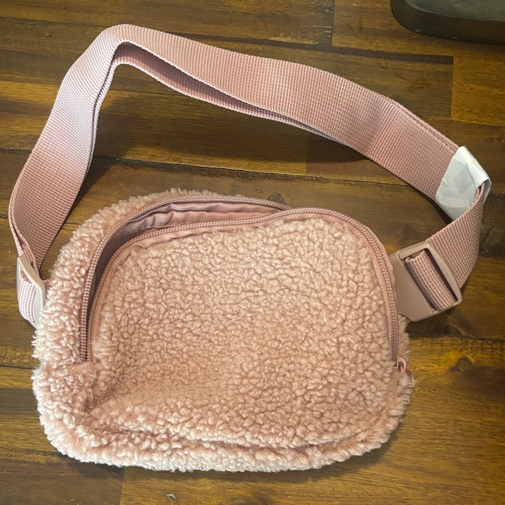 Pink Sherpa Fanny Pack